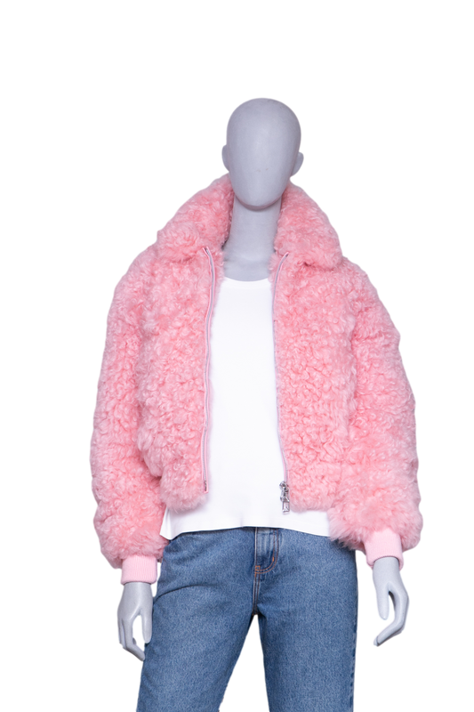 BOTTEGA JACKET SHEARLING PINK