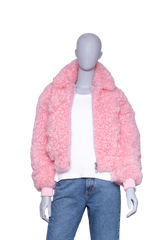 BOTTEGA JACKET SHEARLING PINK