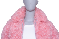 BOTTEGA JACKET SHEARLING PINK