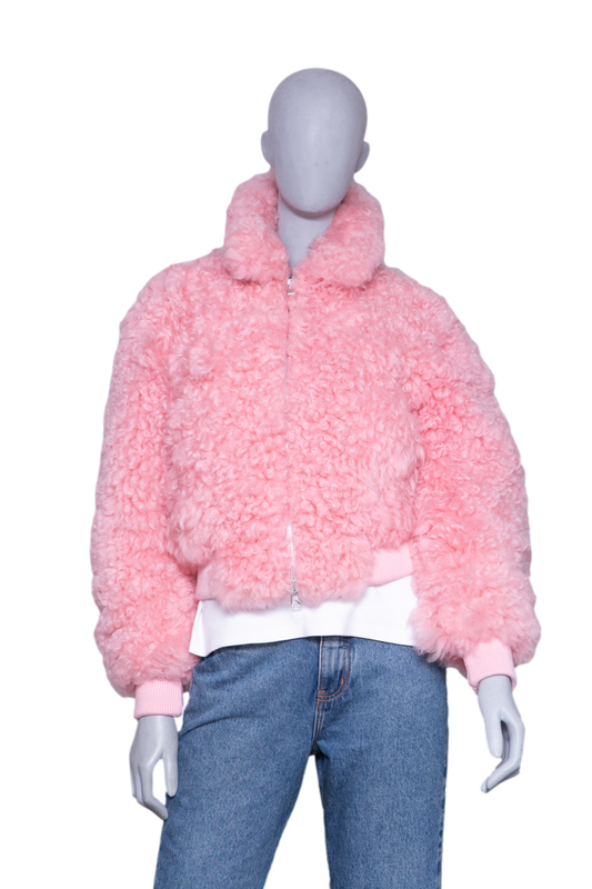 BOTTEGA JACKET SHEARLING PINK