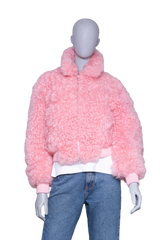 BOTTEGA JACKET SHEARLING PINK