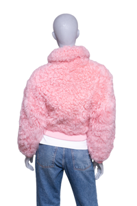 BOTTEGA JACKET SHEARLING PINK