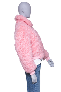 BOTTEGA JACKET SHEARLING PINK