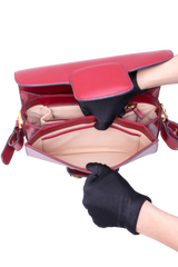GUCCI HORSEBIT 1955 MEDIUM LEATHER RED