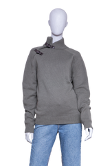 HERMÈS SWEATER TURTLENECK WITH BUCKLE DETAIL OLIVE GREEN