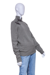 HERMÈS SWEATER TURTLENECK WITH BUCKLE DETAIL OLIVE GREEN