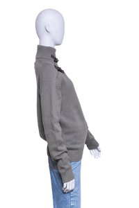 HERMÈS SWEATER TURTLENECK WITH BUCKLE DETAIL OLIVE GREEN