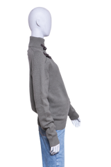 HERMÈS SWEATER TURTLENECK WITH BUCKLE DETAIL OLIVE GREEN