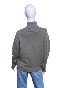 HERMÈS SWEATER TURTLENECK WITH BUCKLE DETAIL OLIVE GREEN