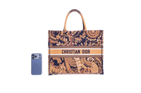 DESAPEGO JUJU NORREMOSE DIOR BOOK TOTE EMBROIDERED LARGE ANIMALS MONKEY PERSONALIZADA C/NOME