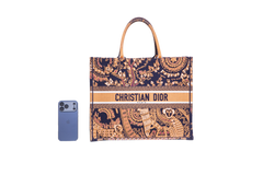 DESAPEGO JUJU NORREMOSE DIOR BOOK TOTE EMBROIDERED LARGE ANIMALS MONKEY PERSONALIZADA C/NOME
