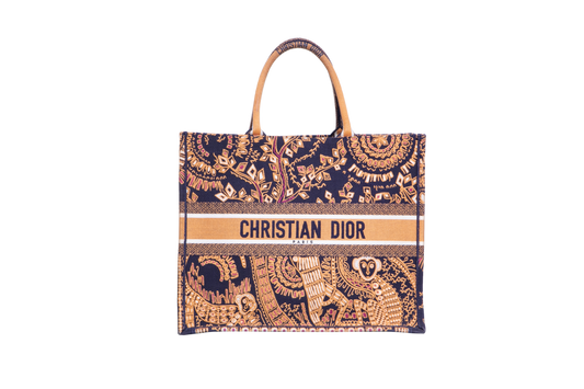 DESAPEGO JUJU NORREMOSE DIOR BOOK TOTE EMBROIDERED LARGE ANIMALS MONKEY PERSONALIZADA C/NOME