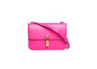 YSL CARRÉ SHOULDER BAG LEATHER PINK