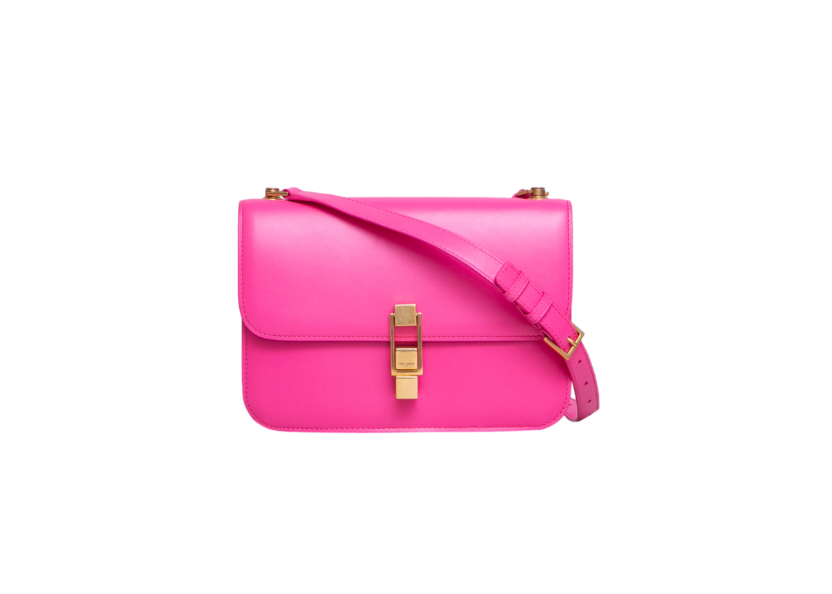 YSL CARRÉ SHOULDER BAG LEATHER PINK