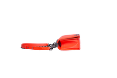 DESAPEGO JUJU NORREMOSE CHANEL BOY MEDIUM CORAL CHEVRON BLACK SILVER HDWR