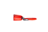 DESAPEGO JUJU NORREMOSE CHANEL BOY MEDIUM CORAL CHEVRON BLACK SILVER HDWR