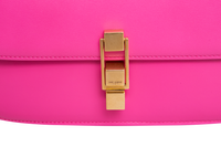 YSL CARRÉ SHOULDER BAG LEATHER PINK