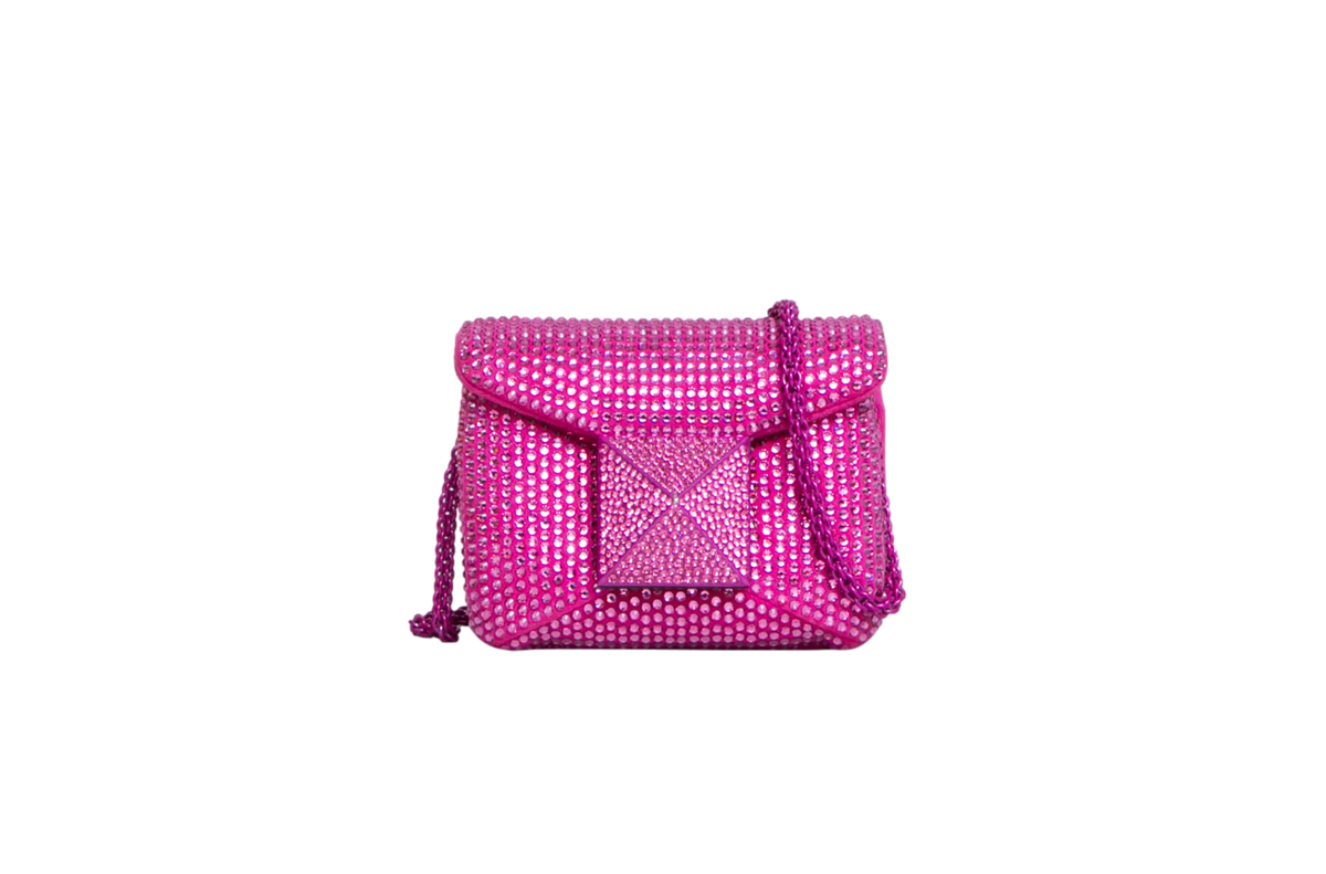 DESAPEGO JUJU NORREMOSE VALENTINO ONE STUD MINI PINK CRYSTALS