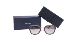PRADA CINEMA GEOMETRIC ACETATE GREY