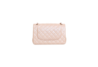 CHANEL CLASSIC DOUBLE FLAP CAVIAR JUMBO PEARLY BEIGE