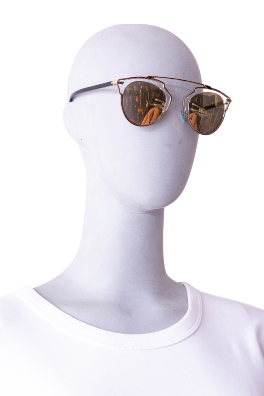 DIOR SO REAL METAL/ACETATE BLACK LENSES