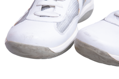 PRADA SNEAKER AMERICA'S CUP BIKER WHITE ARGENTO - 40 BR