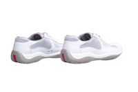 PRADA SNEAKER AMERICA'S CUP BIKER WHITE ARGENTO - 40 BR