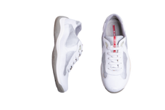 PRADA SNEAKER AMERICA'S CUP BIKER WHITE ARGENTO - 40 BR