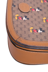 GUCCI X DISNEY MINI GG SUPREME VINTAGE MONOGRAM MICKEY MOUSE SMALL BROWN