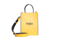 FENDI VERTICAL BOX YELLOW VITELLO LEATHER