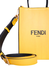 FENDI VERTICAL BOX YELLOW VITELLO LEATHER