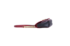 GUCCI GG MARMONT SMALL BLACK AND RED