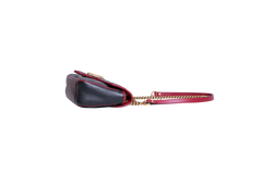 GUCCI GG MARMONT SMALL BLACK AND RED