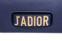 DIOR J'ADIOR CHAIN CALFSKIN NAVY BLUE