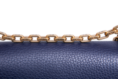 DIOR J'ADIOR CHAIN CALFSKIN NAVY BLUE
