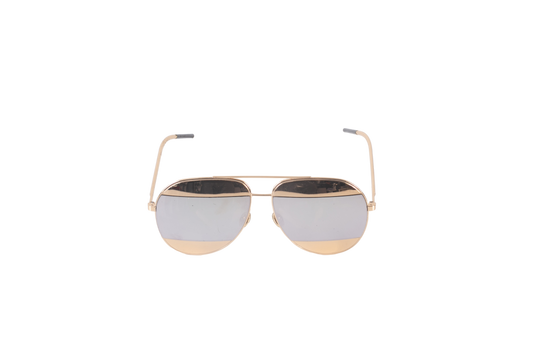 DESAPEGO THASSIA NAVES CHRISTIAN DIOR OCULOS SPLIT GOLD & SILVER