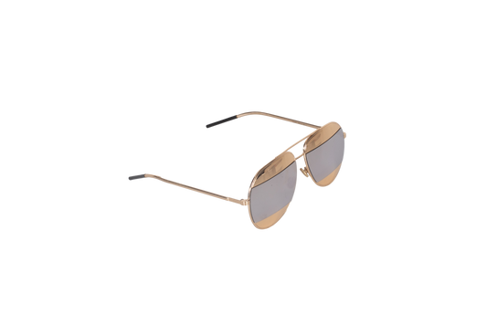 DESAPEGO THASSIA NAVES CHRISTIAN DIOR OCULOS SPLIT GOLD & SILVER