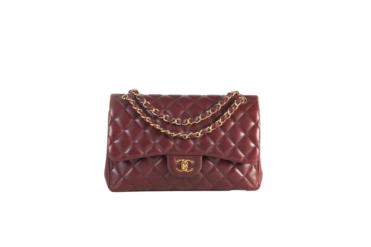 CHANEL JUMBO DOUBLE FLAP BURGUNDY