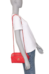 CHANEL CAMERA BAG POUCH RED CAVIAR