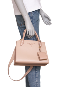PRADA MONOCHROME TOTE SMALL SAFFIANO CIPRIA