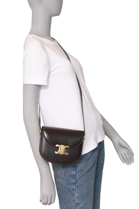 CELINE TRIOMPHE BESACE CLEA DARK BROWN
