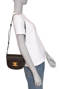 CELINE TRIOMPHE BESACE CLEA DARK BROWN
