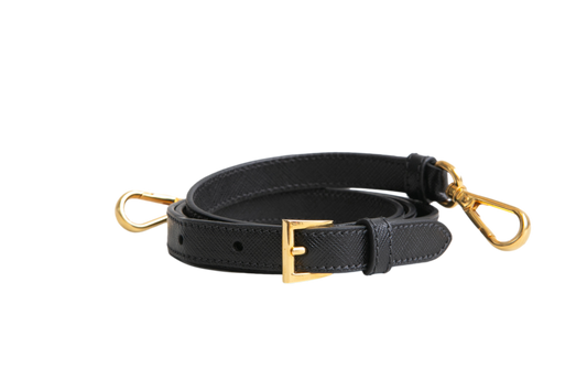 PRADA STRAP SAFFIANO BLACK