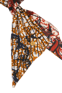 DIOR HEAD WRAP AFRICAN PRINT COTTON