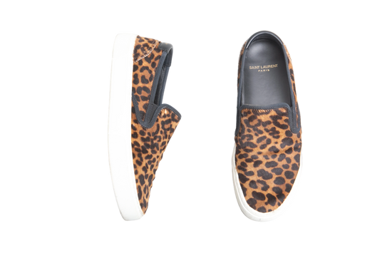 YSL SLIP-ON LEOPARD PRINT - 37 1/2 BR