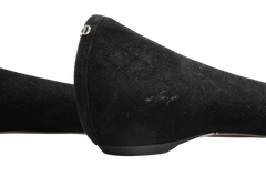 DIOR BALLERINA FLATS POINTED TOE SUEDE BLACK - 34 BR