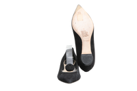 DIOR BALLERINA FLATS POINTED TOE SUEDE BLACK - 34 BR