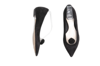 DIOR BALLERINA FLATS POINTED TOE SUEDE BLACK - 34 BR