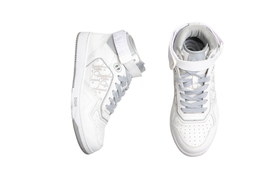 DIOR SNEAKER HIGH-TOP OFF WHITE & GRAY - 35 BR
