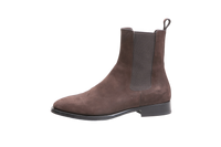 THE ROW BOOTS GRUNGE CHELSEA SUEDE BROWN - 36 1/2 BR